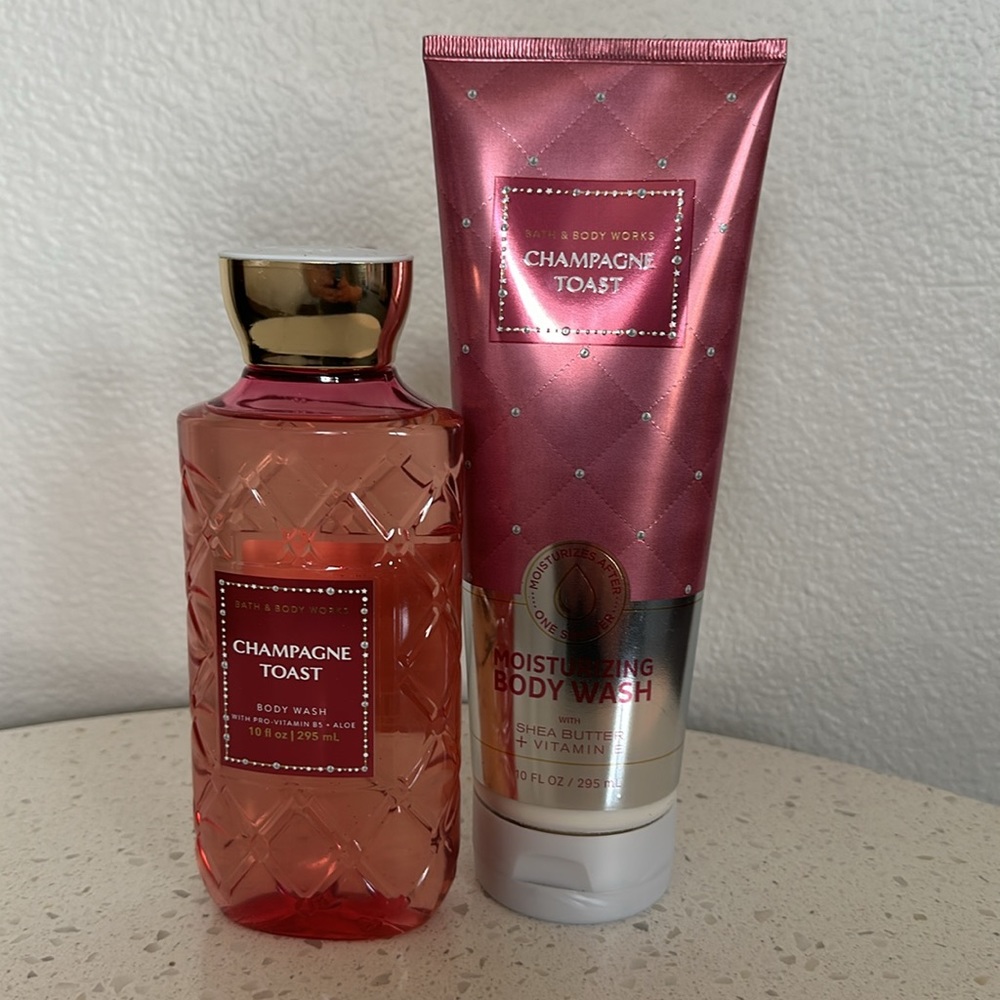 Bath & Body Works Champagne Toast Body Wash and Moisturizing Body Wash